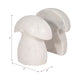 Decorative Mushroom Bookend Set of 2 | Cute Accents | White Veined Marble