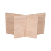 Decorative X Shaped Bookstand | 18" Natural Tan Brown Travertine