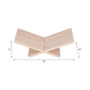 Decorative X Shaped Bookstand | 18" Natural Tan Brown Travertine
