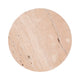 Decorative Tray | Wood Ball Feet | 10" Round Tan Travertine for Tabletop