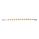 Decorative Swirled Beaded Garland with Jute Tassels | 40" Ivory Tone