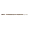 Cylinder Garland | Ivory Resin Beads & Brown Jute Rope Tassels | 38"