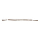 Cylinder Garland | Ivory Resin Beads & Brown Jute Rope Tassels | 38"
