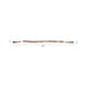 Cylinder Garland | Ivory Resin Beads & Brown Jute Rope Tassels | 38"