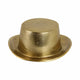 Decorative Sculptural Hat Accent | Metallic Gold Aluminum | 8"