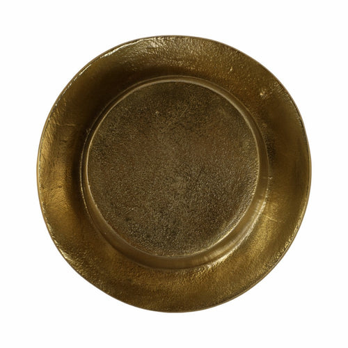 Decorative Sculptural Hat Accent | Metallic Gold Aluminum | 8"