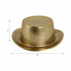 Decorative Sculptural Hat Accent | Metallic Gold Aluminum | 8’’ SBH-20821
