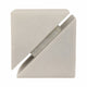 4" Slant Cut Geometric Cube Tabletop Decor Accent | White Marble