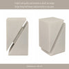 4" Slant Cut Geometric Cube Tabletop Decor Accent | White Marble