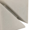 4" Slant Cut Geometric Cube Tabletop Decor Accent | White Marble