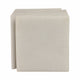 4" Slant Cut Geometric Cube Tabletop Decor Accent | White Marble