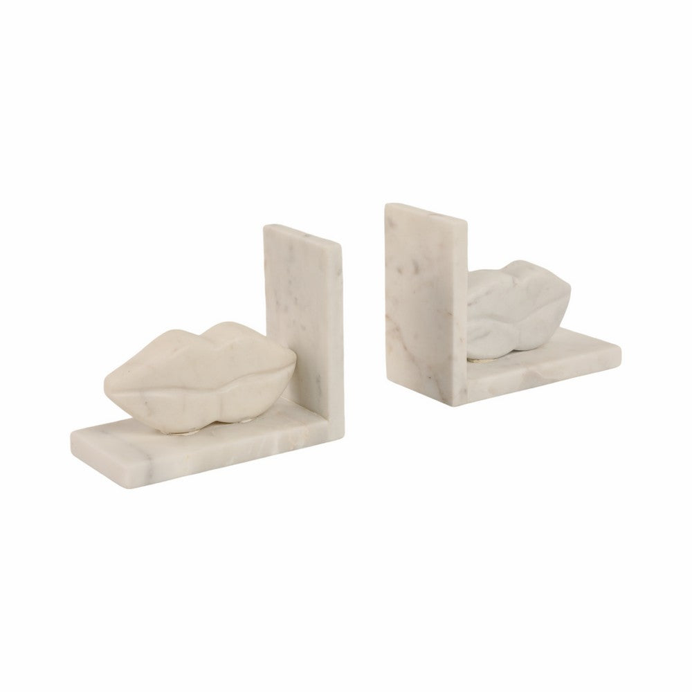 Half Dome Bookend Set of 2 | Textured Matte Tan Brown Travertine | 6"