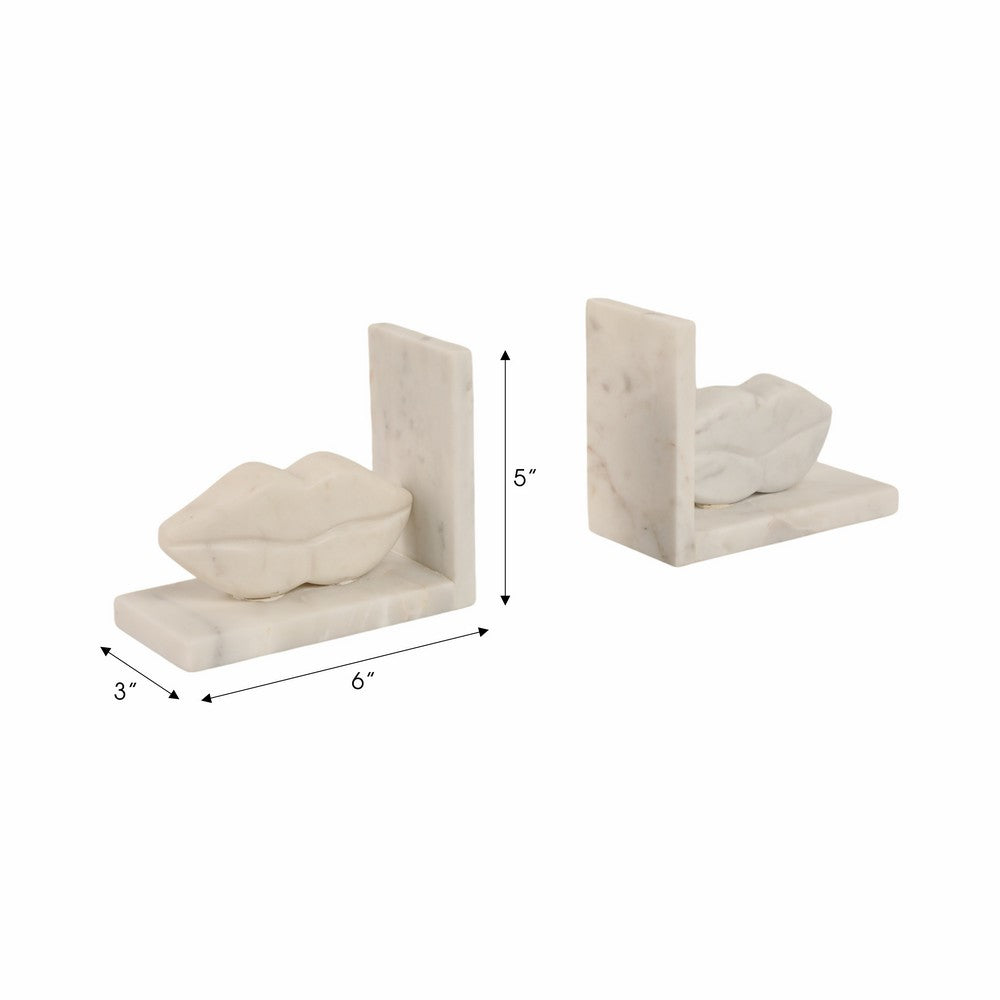 Half Dome Bookend Set of 2 | Textured Matte Tan Brown Travertine | 6"