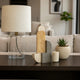 Decorative Sculpture | Abstract Geometric | Gray & Gold | Onyx & Marble