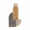 Decorative Sculpture | Abstract Geometric | Gray & Gold | Onyx & Marble