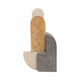 Decorative Sculpture | Abstract Geometric | Gray & Gold | Onyx & Marble