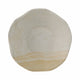 Decorative Pedestal Bowl w Subtle Wavy Rim | 9" | Tan Brown Sandstone