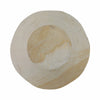 Decorative Pedestal Bowl w Subtle Wavy Rim | 9" | Tan Brown Sandstone