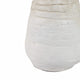 Slanted Amphora Vase with Ear Handles | Ivory Beige Ribbed Terracotta 18"