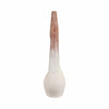 Floor Vase | Curvy Open Cut-Out Terracotta | Ivory Brown Finish | 36"