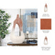 Floor Vase | Curvy Open Cut-Out Terracotta | Ivory Brown Finish | 36"