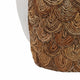 15" Handcrafted Woven Scale Terracotta Fish Vase | Ivory & Natural