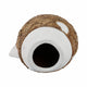 15" Handcrafted Woven Scale Terracotta Fish Vase | Ivory & Natural