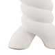 Dev Sculptural Vase | Twisted X Handcrafted Terracotta | 14" White
