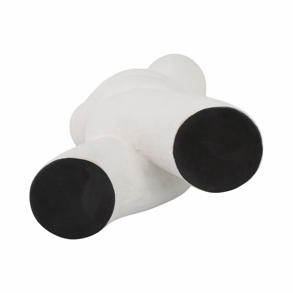 Dev Sculptural Vase | Twisted X Handcrafted Terracotta | 14" White