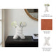 Dev Sculptural Vase | Twisted X Handcrafted Terracotta | 14" White