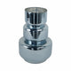Stacked Cylinder Vase | Contemporary Silver Blue Glass Metallic Finish 12"