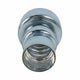 Stacked Cylinder Vase | Contemporary Silver Blue Glass Metallic Finish 12"