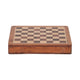 10" Handcrafted Magnetic Chess Set | Natural Brown Acacia Wood