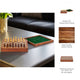 10" Handcrafted Magnetic Chess Set | Natural Brown Acacia Wood