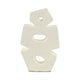 Abstract Geometric Sculpture Decoration | 15" | Ivory Textured Terracotta
