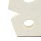 Abstract Geometric Sculpture Decoration | 15" | Ivory Textured Terracotta