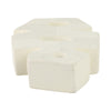 Abstract Geometric Sculpture Decoration | 15" | Ivory Textured Terracotta