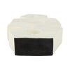 Abstract Geometric Sculpture Decoration | 15" | Ivory Textured Terracotta