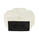 Abstract Geometric Sculpture Decoration | 15" | Ivory Textured Terracotta