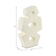 Abstract Geometric Sculpture Decoration | 15" | Ivory Textured Terracotta