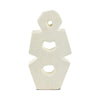 Decorative Sculpture | Modern Abstract Geometric Cutouts | 18" Ivory