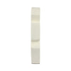 Decorative Sculpture | Modern Abstract Geometric Cutouts | 18" Ivory