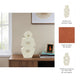 Decorative Sculpture | Modern Abstract Geometric Cutouts | 18" Ivory