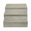 Decorative Box | Set of 3 | Ridged Resin Design | White & Black