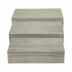 Decorative Box | Set of 3 | Ridged Resin Design | White & Black
