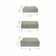 Decorative Box | Set of 3 | Ridged Resin Design | White & Black
