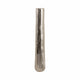 Decorative Floor Vase | Tall Rounded 35" Etched Silver Aluminum Finish