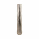 Decorative Floor Vase | Tall Rounded 35" Etched Silver Aluminum Finish