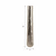 Decorative Floor Vase | Tall Rounded 35" Etched Silver Aluminum Finish