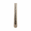 Decorative Floor Vase | Rounded Base | Etched Texture Silver Metal | 48"